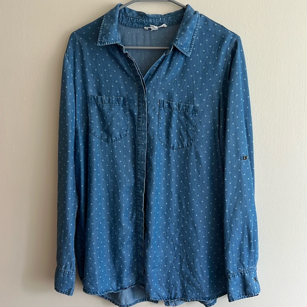 NWOTs Beach Lunch Lounge Button Down Shirt